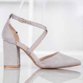 Seastar Pompele din piele de căprioară gri 2