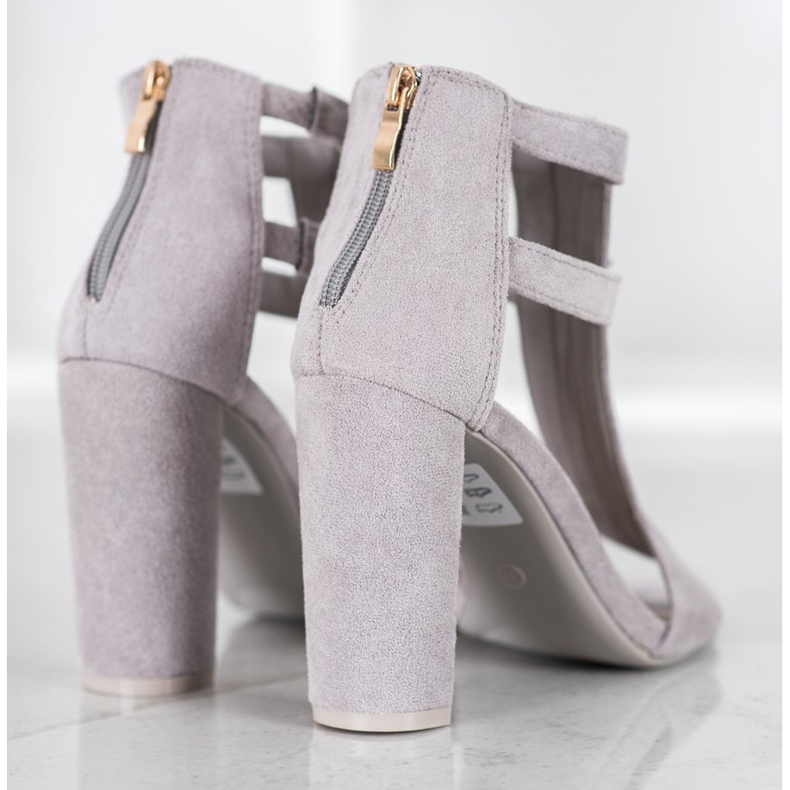 Seastar Sandale cu fermoar gri 1