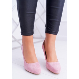 Pumps pentru femei roz pe toc Toamna Sergio Leone Campbell 1