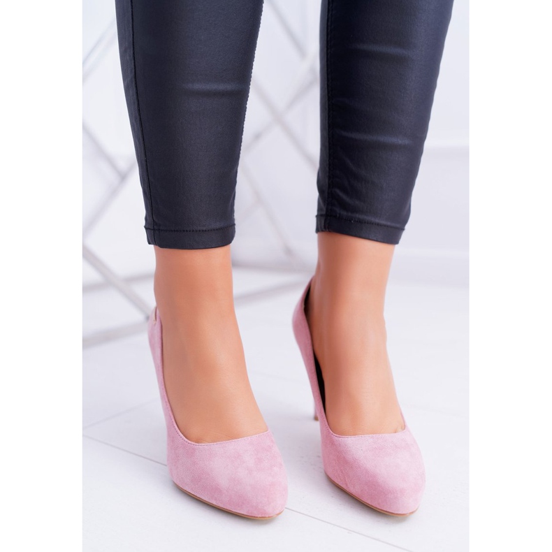 Pumps pentru femei roz pe toc Toamna Sergio Leone Campbell 1