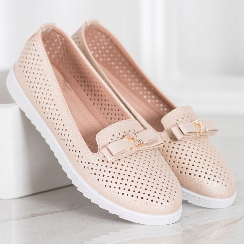 Weide Domnii ajurati cu ornament bej 2