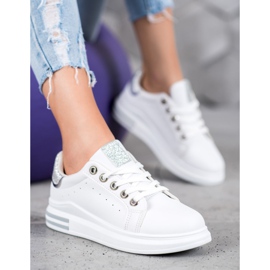 Diamantique Încălțăminte sport pe platformă alb 1