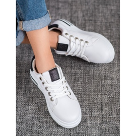 Diamantique Încălțăminte sport pe platformă alb 2