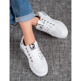 Diamantique Încălțăminte sport pe platformă alb 2