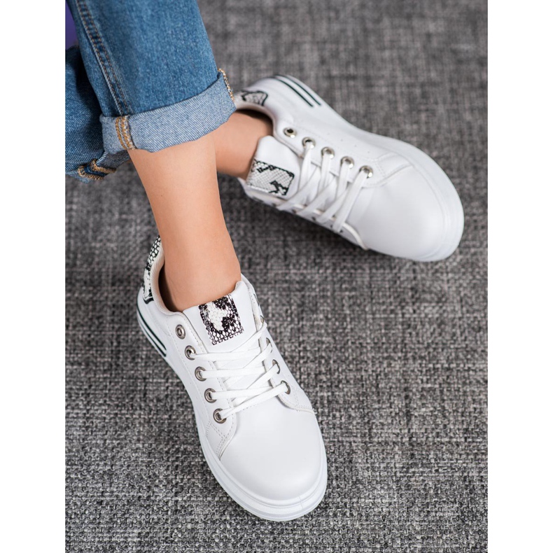Diamantique Încălțăminte sport pe platformă alb 2