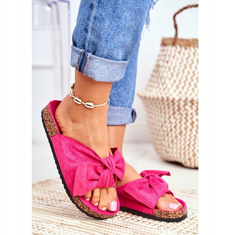 PS1 Papuci de damă pe arcuri de plută Wendy Fuchsia roz 2