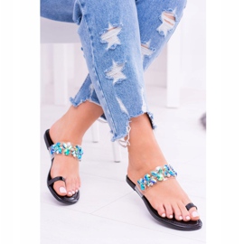 Papuci Lu Boo Elegante Paiete Negre Tanut negru 1