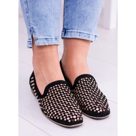 Lu Boo Ballerine ajurate negre Lordsy Brads Carmar negru 1