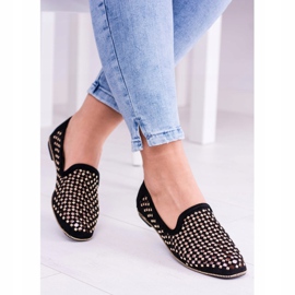 Lu Boo Ballerine ajurate negre Lordsy Brads Carmar negru 2