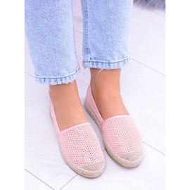 Espadrile perforate roz pentru femei Asumi 2 Espadrile perforate roz pentru femei Asumi 2