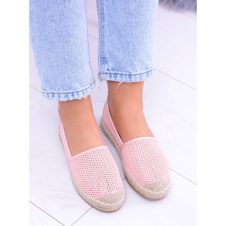 Espadrile perforate roz pentru femei Asumi 2 Espadrile perforate roz pentru femei Asumi 2