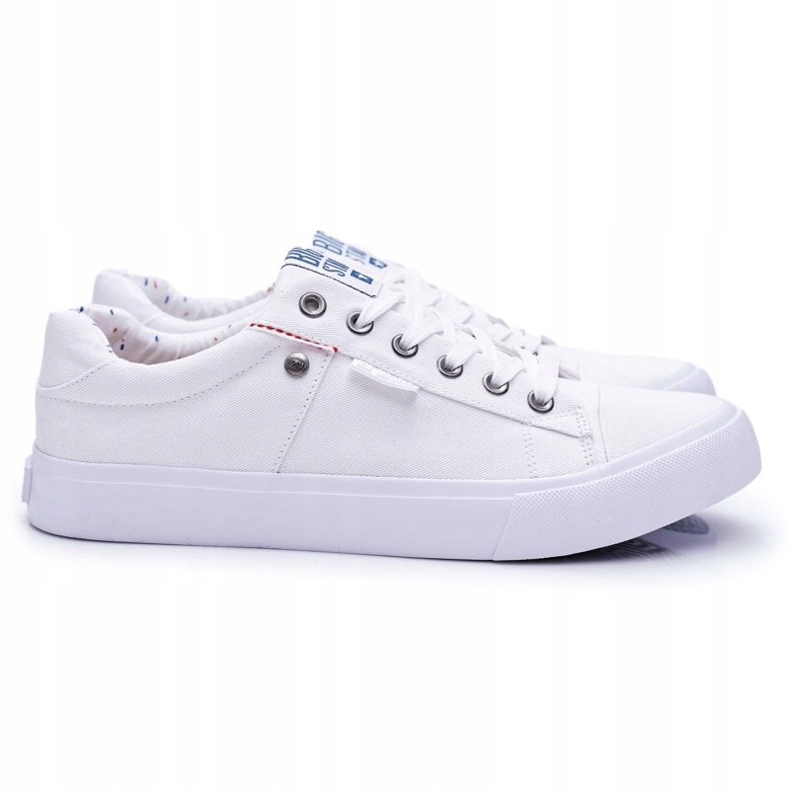Adidași pentru bărbați Big Star White AA174097 alb 1