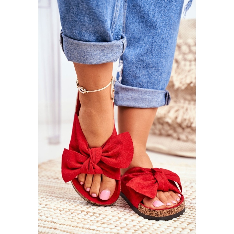 PS1 Papuci roșii pentru femei pe arc de plută Wendy roșu 1