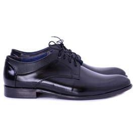 Bednarek Polish Shoes Brogues pentru bărbați Bednarek Pantofi eleganți din piele elegantă negru Maksim 1