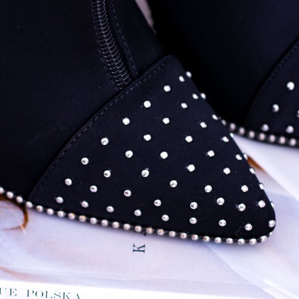 BUGO Cizme din piele neagră pe toc Regio negru 2 BUGO Cizme din piele neagră pe toc Regio negru 2