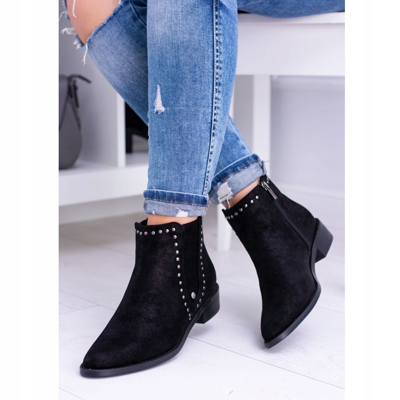 Cizme Big Star Black Jodhpur pentru femei BB274529 negru 1