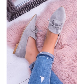 Lu Boo Grey Ballerinas In Lords Spitz Suede Feliciano gri 1 Lu Boo Grey Ballerinas In Lords Spitz Suede Feliciano gri 1