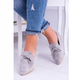 Lu Boo Grey Ballerinas In Lords Spitz Suede Feliciano gri 2 Lu Boo Grey Ballerinas In Lords Spitz Suede Feliciano gri 2