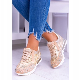 Încălțăminte sport de aur cu paiete Lu Boo Infinitiale 1