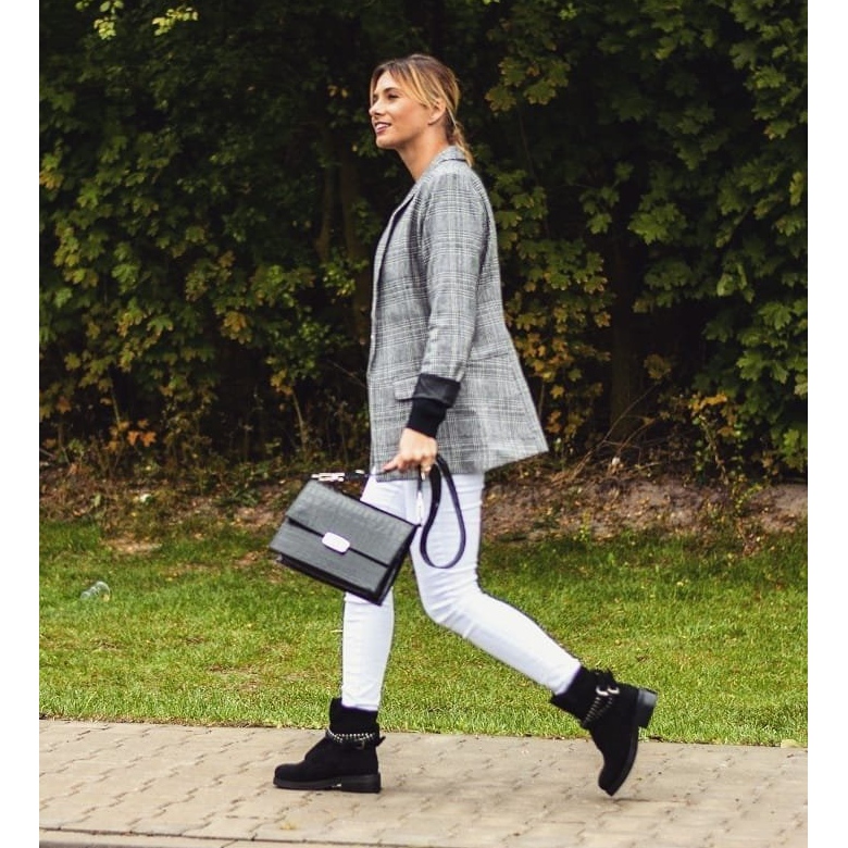 Cizme de damă Lu Boo negre cu fermoar Paiete Rafell negru 2