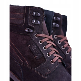 Cizme calde pentru bărbați Neex din piele neagră Grigor negru 1