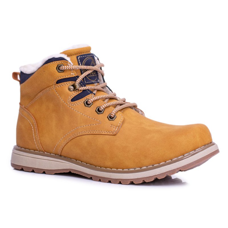 Vico Încălțăminte caldă de trekking pentru bărbați cu lână Camel Nuss maro 1