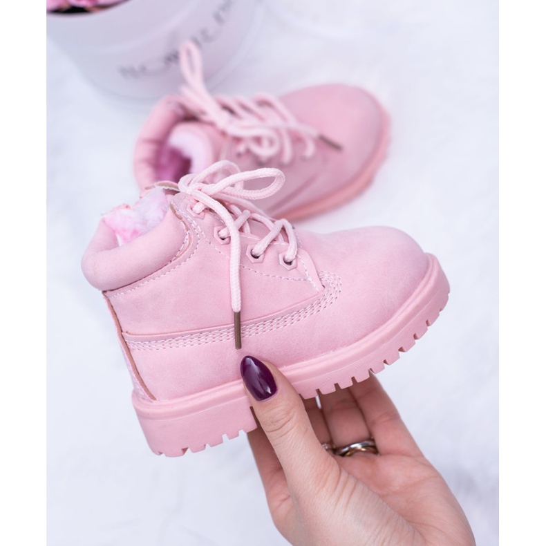 FRROCK Cizme Trappers Izolate Copii Culoare Roz Dexter 2