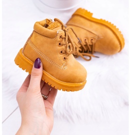 FRROCK Cizme pentru copii cu căldură caldă Camel Dexter maro 1