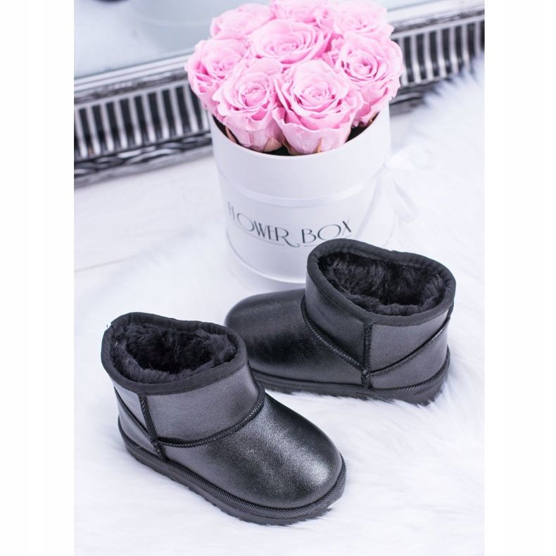 FRROCK Cizme de zăpadă pentru copii Scooby negre calde negru 2