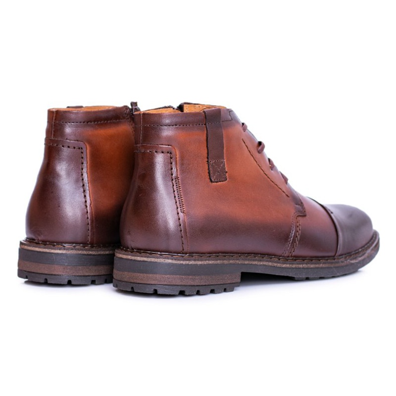 Joker Cizme pentru bărbați Cizme din piele poloneză Cognac Testo maro 2 Joker Cizme pentru bărbați Cizme din piele poloneză Cognac Testo maro 2