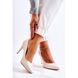 Sergio Leone Pearl Pump Stilettos Beige Feliciana bej 2