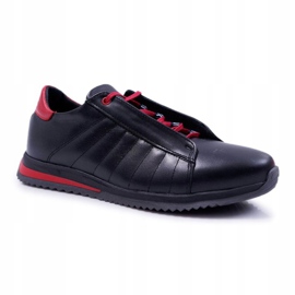 Bednarek Polish Shoes Brogues pentru bărbați Bednarek Sport Leather Black Geos negru 1
