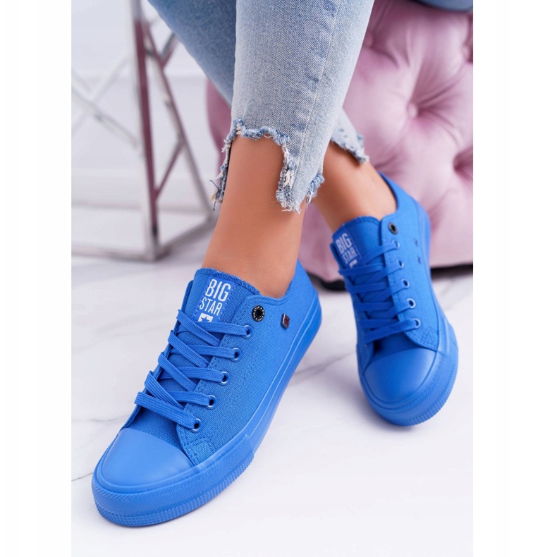 Adidași pentru femei Big Star Blue AA274011 albastru 1