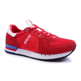 Încălțăminte sport pentru bărbați Big Star Suede Leather Red DD174322 roșu 2