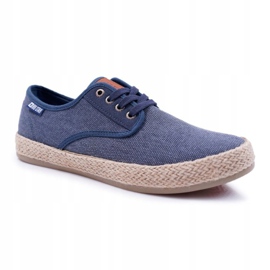 Adidași pentru bărbați Espadrile Big Star Blue Navy AA174174 albastru marin 1