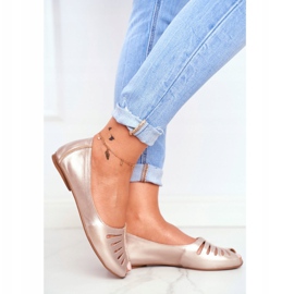 Balerini femei Piele Maciejka Auriu 03497-25 de aur 2