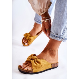 NFR Papuci galbeni pentru femei pe arc de plută Wendy 1
