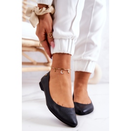 Balerini de damă din piele neagră Maciejka 04100 negru 2