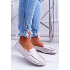 Mocasini de damă Sergio Leone Pink Pearl Winted roz 1