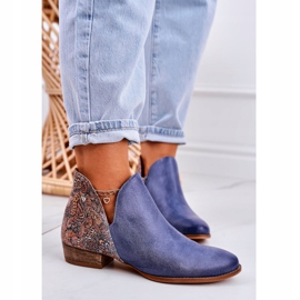 Cizme plate pentru femei Maciejka Spring Leather Blue Navy 04091-27 albastru 1 Cizme plate pentru femei Maciejka Spring Leather Blue Navy 04091-27 albastru 1