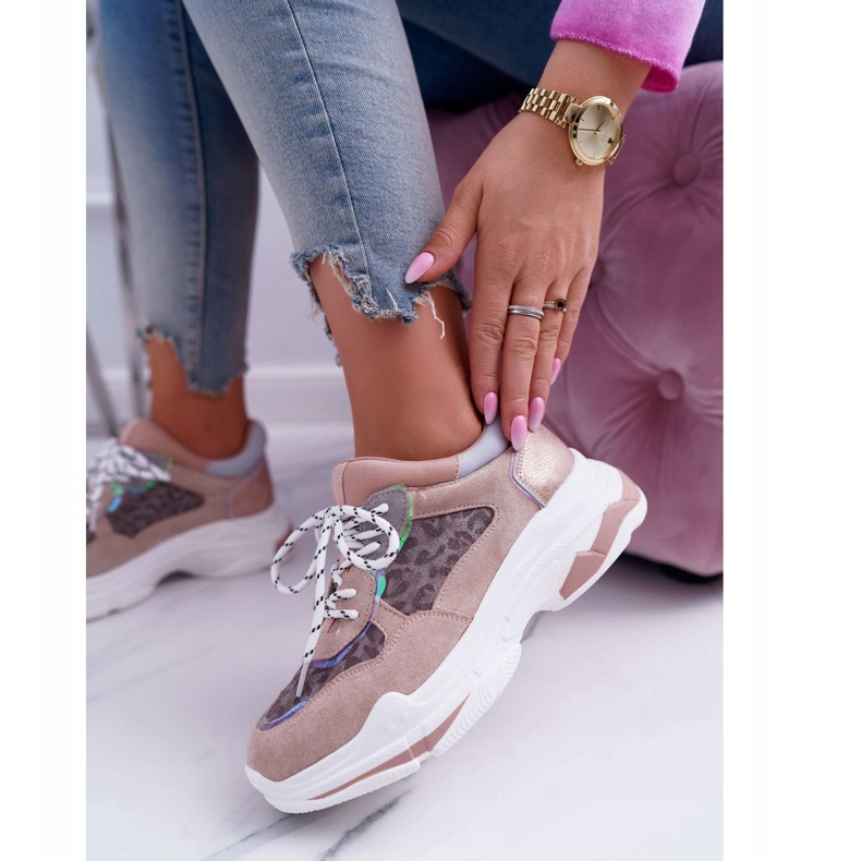 FC1 Încălțăminte sport pentru femei Talpă înaltă roz Cabana 1 FC1 Încălțăminte sport pentru femei Talpă înaltă roz Cabana 1