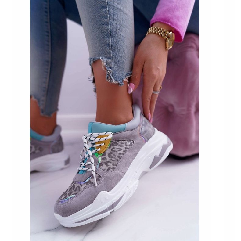 FC1 Încălțăminte sport pentru femei Talpă înaltă Gri Cabana 1