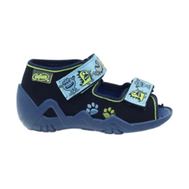 Pantofi copii Befado verzi 250P076 albastru verde albastru marin 1