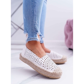 HAN Espadrile pentru femei, Slip-on White Satisfaction alb 1