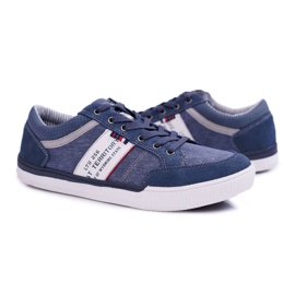 McBraun Pantofi sport bărbați Federico Blue Navy albastru marin 1