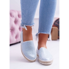 Espadrile pentru femei Big Star Braided Sole Blue Blue DD274767 albastru 1