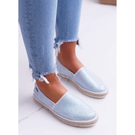Espadrile pentru femei Big Star Braided Sole Blue Blue DD274767 albastru 2