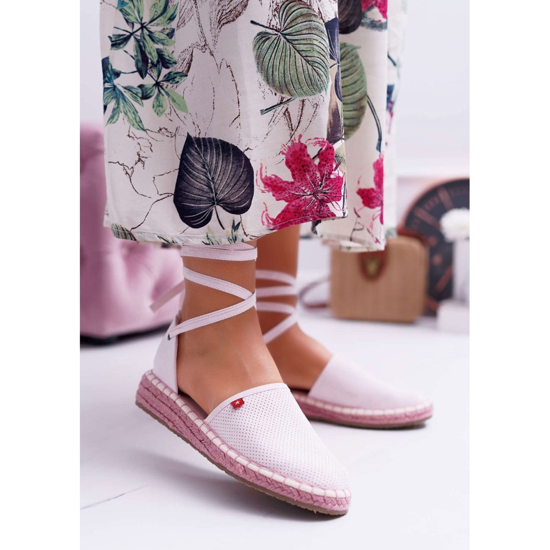 Espadrile pentru femei Big Star On The Pink Platform DD274A192 roz 1