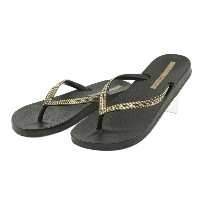 Ipanema 82763 flip-flops negre negru galben 2
