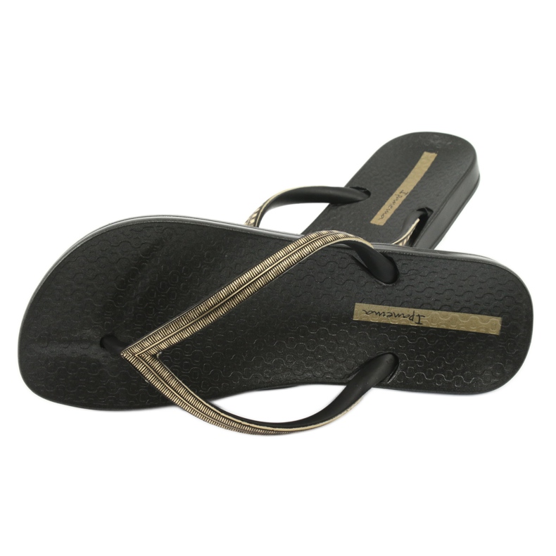 Ipanema 82763 flip-flops negre negru galben 3